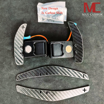 MAX CARBON Clubsport Magnetic shift paddles from racing for almost all BMW AND MINI F- AND G- series models including M vehicles