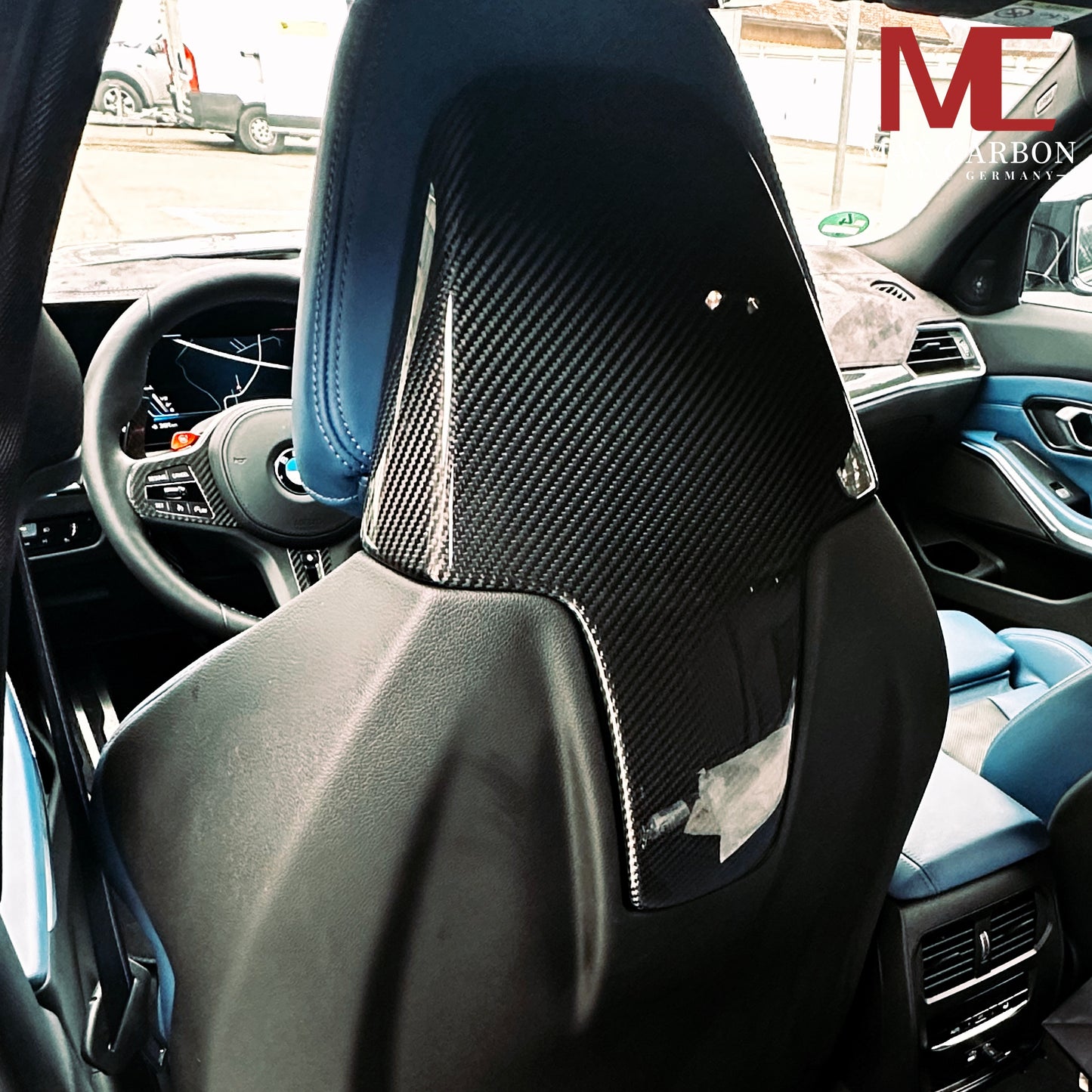 MAX CARBON Performance Seat Cover Cover for BMW M3 M4 G80 G81 G82 G83 X3M X4M F97 F98 M8 F91 F92 F93