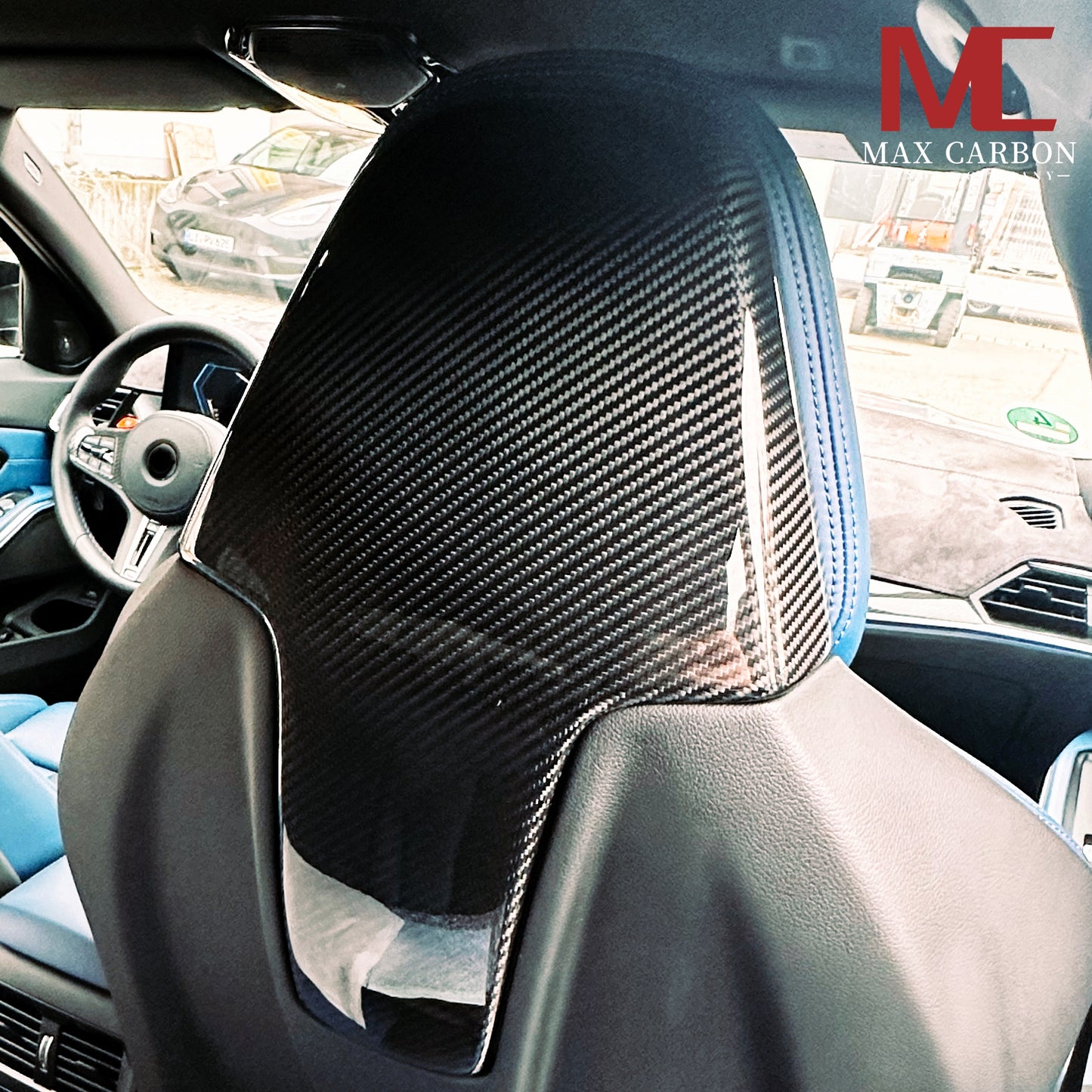 MAX CARBON Performance Seat Cover Cover for BMW M3 M4 G80 G81 G82 G83 X3M X4M F97 F98 M8 F91 F92 F93