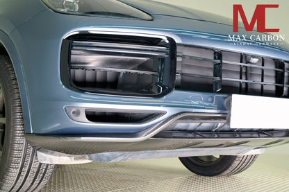 Lèvre avant carbone MAX CARBON DRY pour Porsche Cayenne S GTS 9YA .1