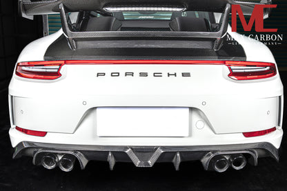 MAX CARBON DRY Carbon rear diffuser for Porsche 991.2 Carrera