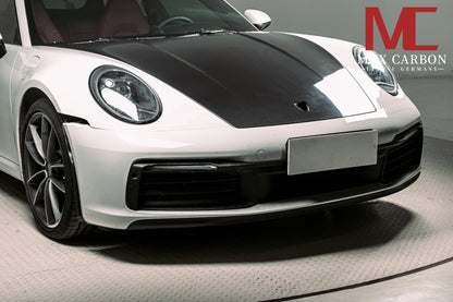 MAX CARBON DRY Carbon bonnet hood suitable for Porsche 911 992.1 Carrera