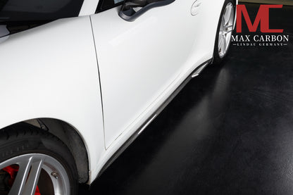 MAX CARBON Dry Carbon Performance side skirts suitable for Porsche 911 991.1 991.2