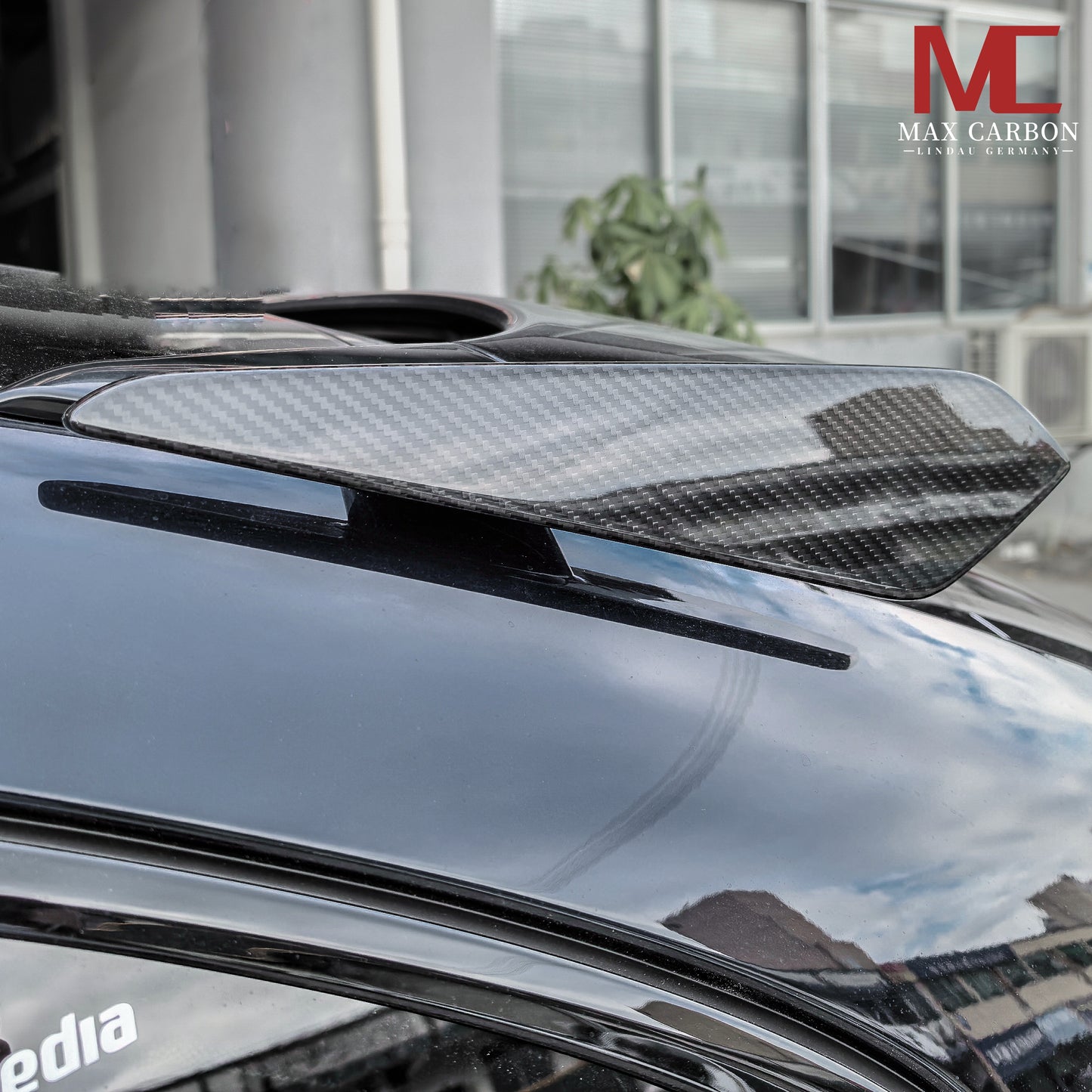 Becquet de toit en carbone MAX CARBON DRY pour Porsche Cayenne Coupé 9YA 