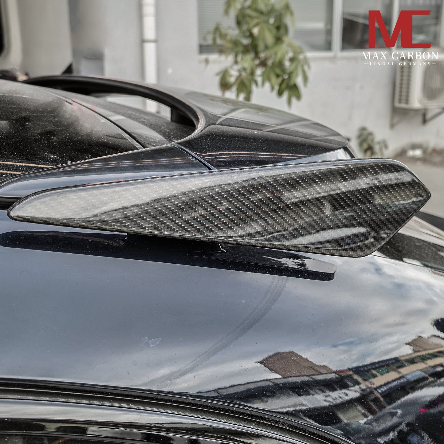 Becquet de toit en carbone MAX CARBON DRY pour Porsche Cayenne Coupé 9YA 