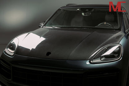 MAX CARBON DRY Carbon bonnet hood suitable for Porsche Cayenne S GTS 9YA .1