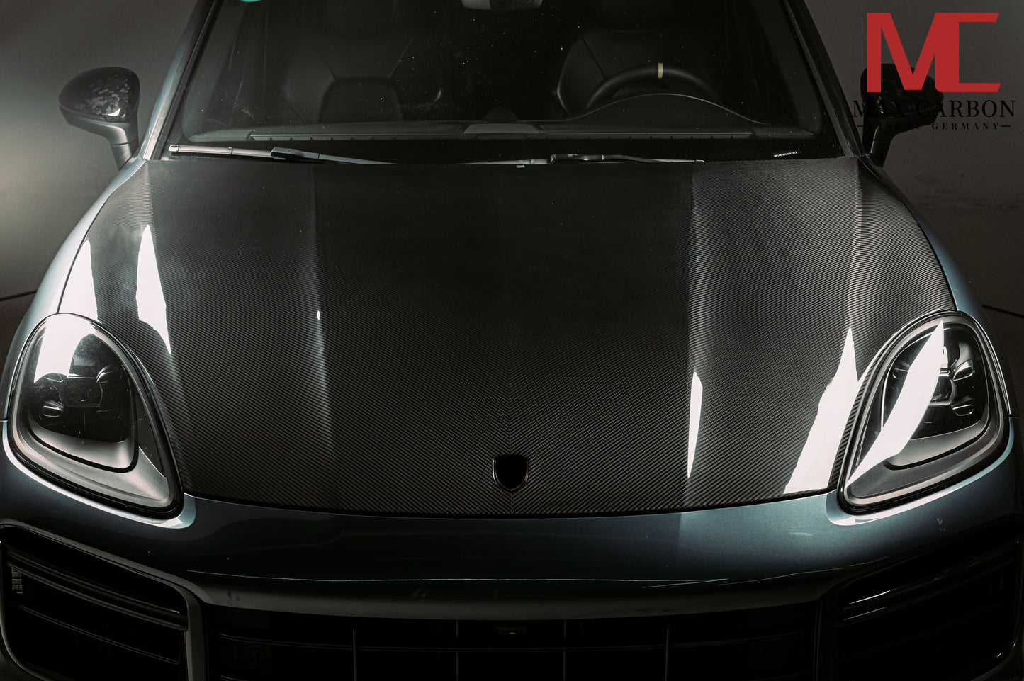 MAX CARBON DRY Carbon bonnet hood suitable for Porsche Cayenne S GTS 9YA .1
