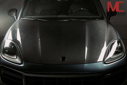 MAX CARBON DRY Carbon bonnet hood suitable for Porsche Cayenne S GTS 9YA .1