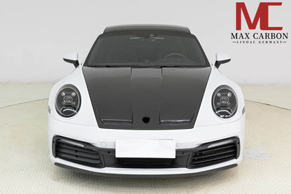 MAX CARBON DRY Carbon bonnet hood suitable for Porsche 911 992.1 GT3