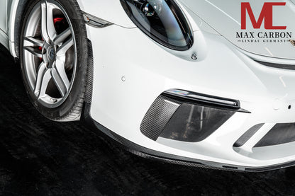 MAX CARBON Front Bumper LED Cover Replacement fits for Porsche 911 991.2 GT3 GT3RS