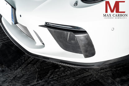 MAX CARBON Front Bumper LED Cover Replacement fits for Porsche 911 991.2 GT3 GT3RS
