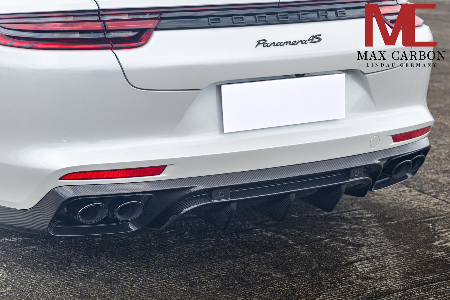 MAX CARBON DRY CARBON rear diffuser suitable for Porsche Panamera 971 971.1 971.2