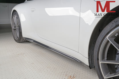 MAX CARBON Dry Carbon Performance side skirts for Porsche 911 992.1