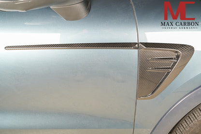 MAX CARBON DRY Carbon Side Door Panels Fender Covers for Porsche Cayenne S GTS 9YA 9Y0