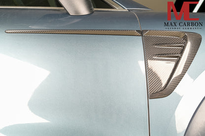 MAX CARBON DRY Carbon Side Door Panels Fender Covers for Porsche Cayenne S GTS 9YA 9Y0