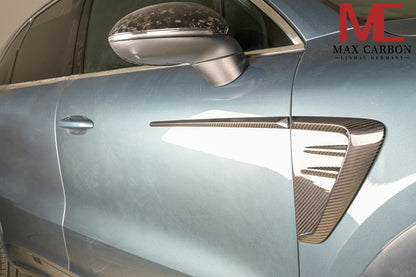 MAX CARBON DRY Carbon Side Door Panels Fender Covers for Porsche Cayenne S GTS 9YA 9Y0