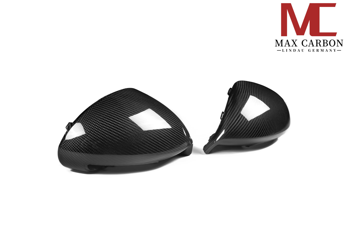 MC MAX CARBON Performance mirror caps Dry Carbon Prepreg suitable for Porsche 911 991.1 GT3RS