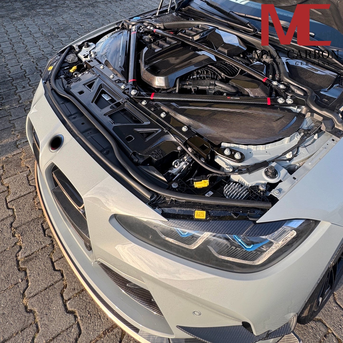 MAX CARBON Performance dry carbon engine compartment cover suitable for BMW G80 G81 M3 G82 G83 M4 