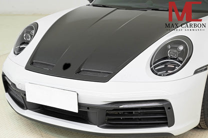MAX CARBON DRY Carbon bonnet hood suitable for Porsche 911 992.1 GT3
