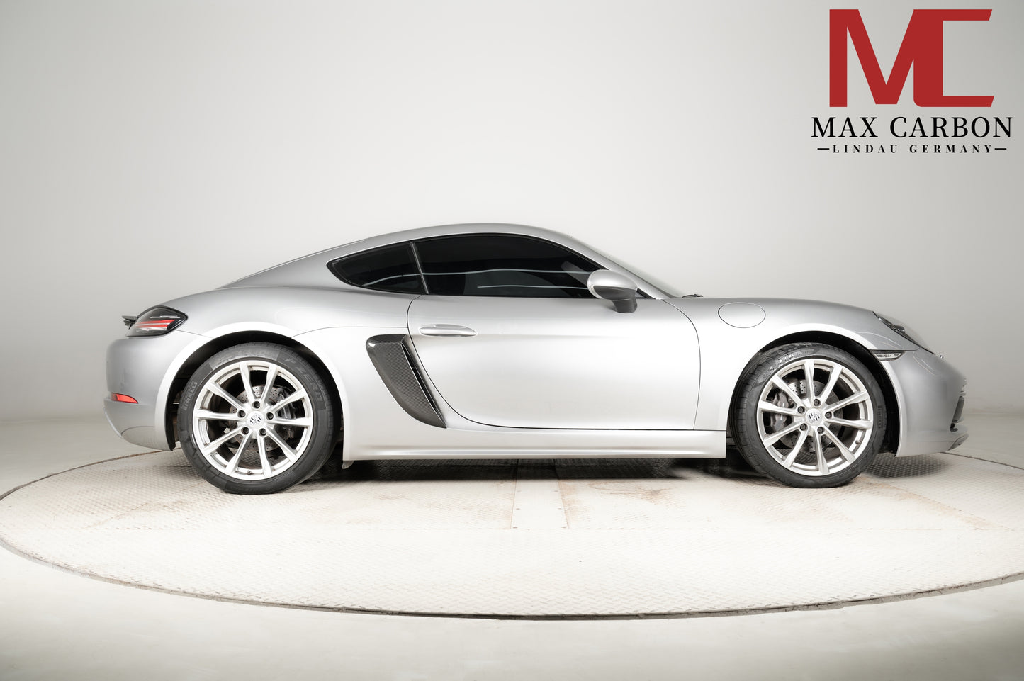 MAX CARBON DRY Carbon air intakes side replacement suitable for Porsche 718 982 Cayman Boxster 