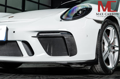 MAX CARBON Front Bumper LED Cover Replacement fits for Porsche 911 991.2 GT3 GT3RS