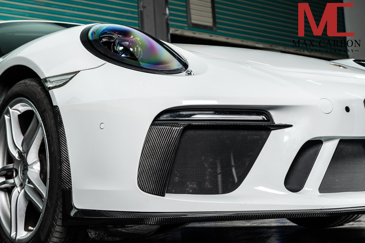 MAX CARBON Front Bumper LED Cover Replacement fits for Porsche 911 991.2 GT3 GT3RS