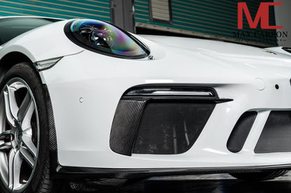 MAX CARBON Front Bumper LED Cover Replacement fits for Porsche 911 991.2 GT3 GT3RS