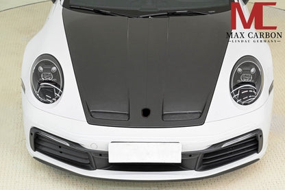 MAX CARBON DRY Carbon bonnet hood suitable for Porsche 911 992.1 GT3
