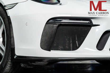 MAX CARBON Front Bumper LED Cover Replacement fits for Porsche 911 991.2 GT3 GT3RS