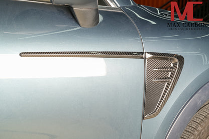 MAX CARBON DRY Carbon Side Door Panels Fender Covers for Porsche Cayenne S GTS 9YA 9Y0