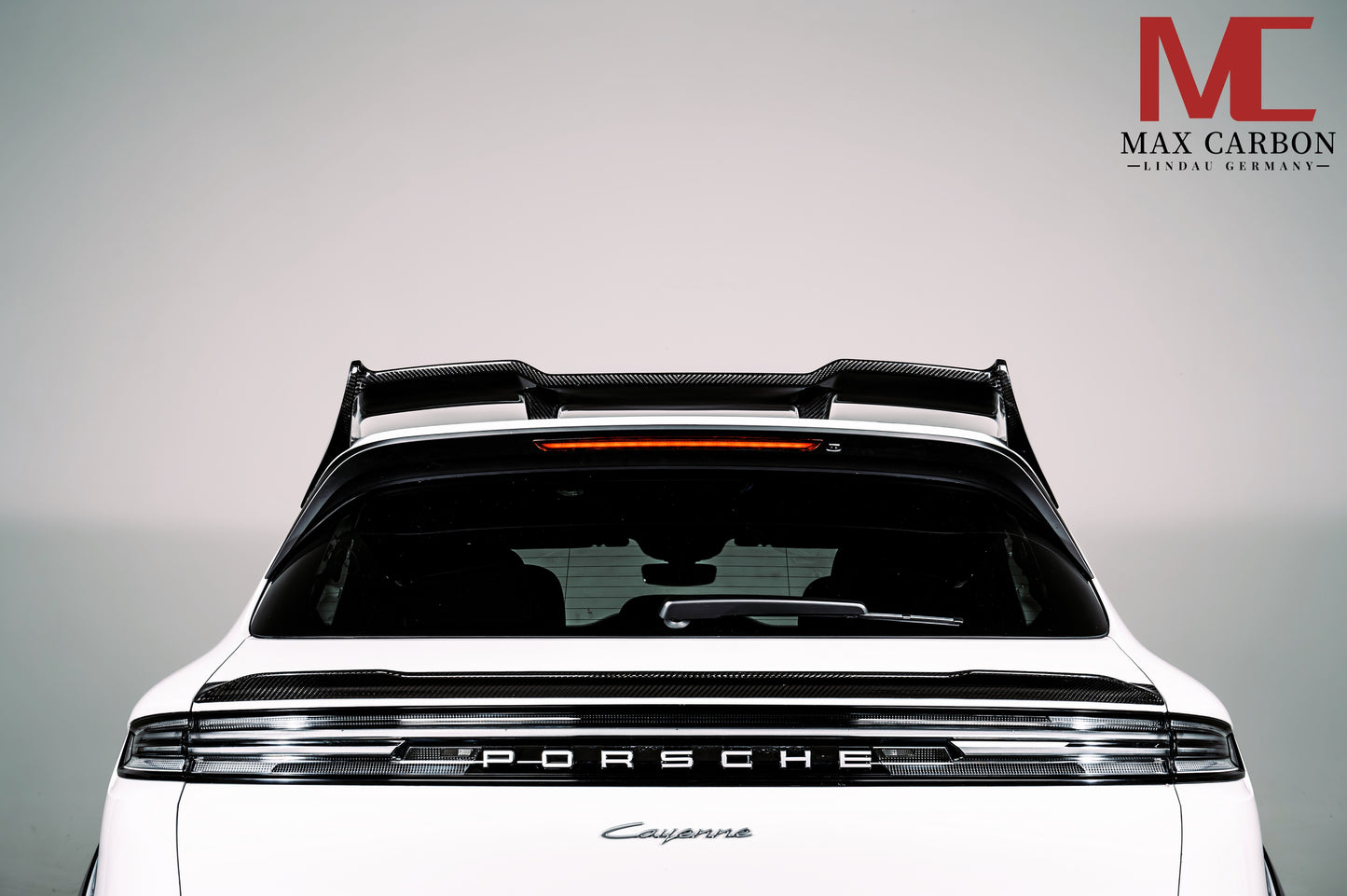 MAX CARBON DRY Carbon Rear Spoiler Lip for Porsche Cayenne 9YA 9Y0 SUV