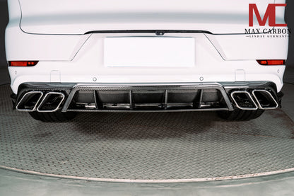 MAX CARBON DRY Carbon Diffuser Rear Diffuser for Porsche Cayenne 9YA 9Y0 SUV Coupé
