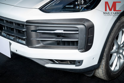 MAX CARBON Front Air Intake Covers suitable for Porsche Cayenne 9YA .2 Facelift 