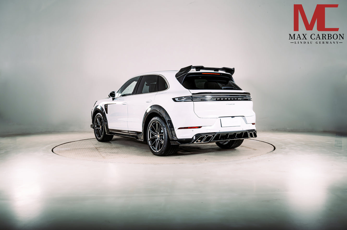 MAX CARBON DRY Carbon Rear Spoiler Lip for Porsche Cayenne 9YA 9Y0 SUV