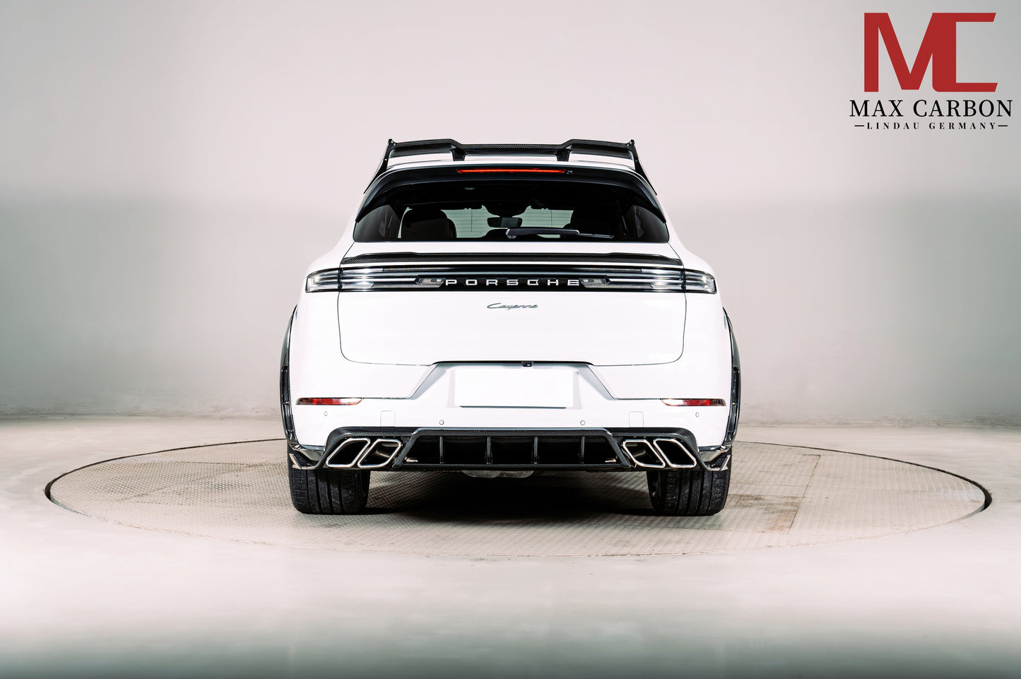 MAX CARBON DRY Carbon Rear Spoiler Lip for Porsche Cayenne 9YA 9Y0 SUV