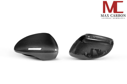 MC Performance MAX CARBON replacement mirror caps for Porsche Panamera 971 976 S GTS Turbo