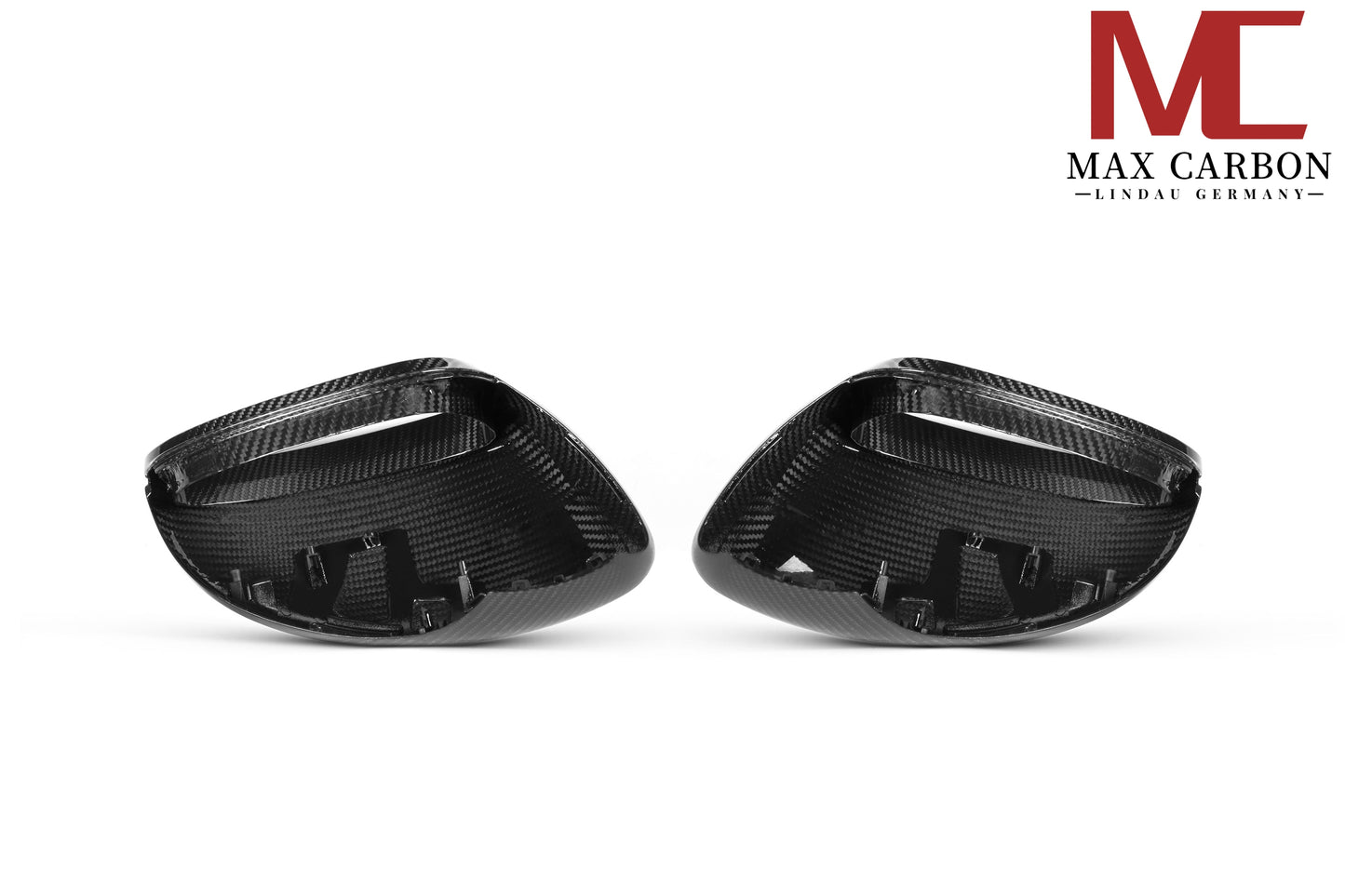 MC Performance MAX CARBON replacement mirror caps for Porsche Panamera 971 976 S GTS Turbo