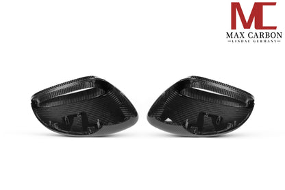 MC Performance MAX CARBON replacement mirror caps for Porsche Panamera 971 976 S GTS Turbo