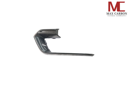 MAX CARBON DRY CARBON front lip corner LED covers replacement suitable for Porsche Panamera 971