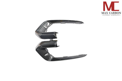 MAX CARBON DRY CARBON front lip corner LED covers replacement suitable for Porsche Panamera 971