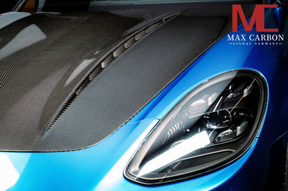 MAX CARBON DRY Carbon Hood Sport Look suitable for Porsche Panamera 971 