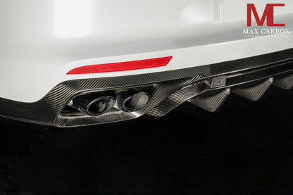 MAX CARBON DRY CARBON rear diffuser suitable for Porsche Panamera 971 971.1 971.2
