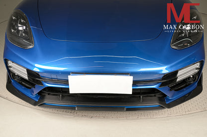 MAX CARBON DRY CARBON front lip spoiler suitable for Porsche Panamera 971 971.1 971.2 Turbo S 