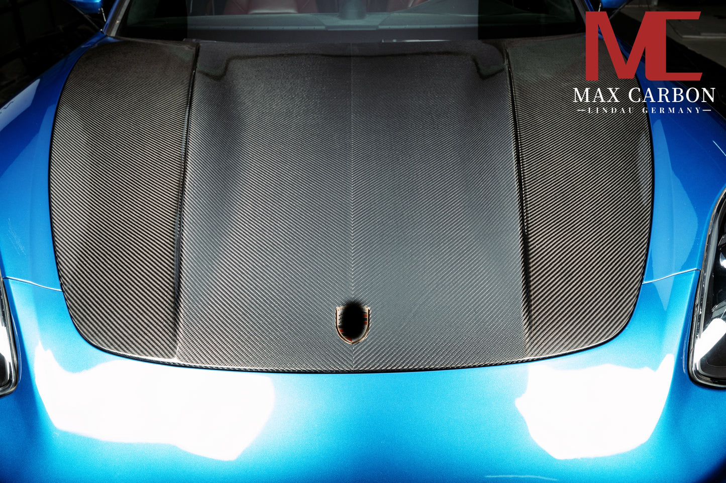 MAX CARBON DRY Carbon Hood Sport Look suitable for Porsche Panamera 971 