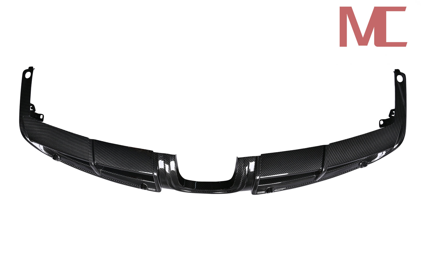 MAX CARBON DRY Carbon rear diffuser for Porsche 981 Cayman Boxster S GTS 3 years warranty 