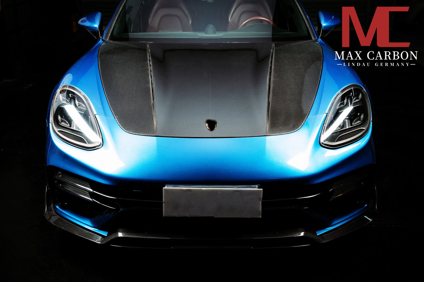 MAX CARBON DRY Carbon Hood Sport Look suitable for Porsche Panamera 971 