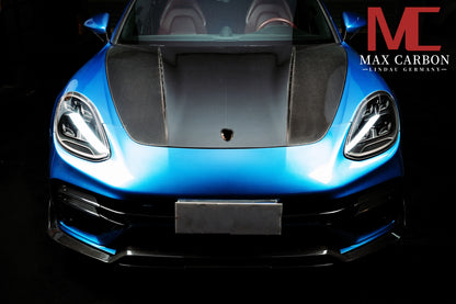 MAX CARBON DRY Carbon Hood Sport Look suitable for Porsche Panamera 971 