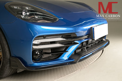MAX CARBON DRY CARBON front lip spoiler suitable for Porsche Panamera 971 971.1 971.2 Turbo S 