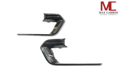 MAX CARBON DRY CARBON front lip corner LED covers replacement suitable for Porsche Panamera 971