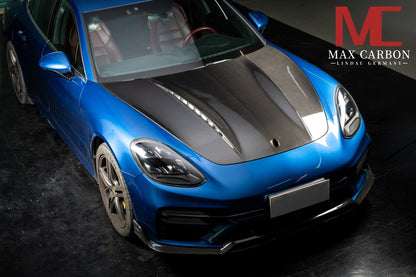 MAX CARBON DRY Carbon Hood Sport Look suitable for Porsche Panamera 971 